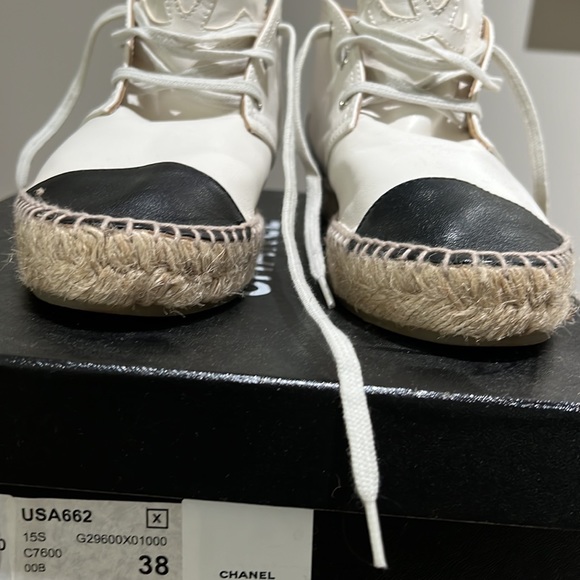Chanel high top espadrilles size 38 - Picture 4 of 10